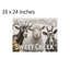 Tapis pour salle de bain Goat And Sheep Sweet Cheek Bathroom 16 X 24