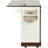 55.5" Kitchen Island With Drop Leaf, Barn Door, Adjustable Shelf, And Power Outlet For Storage Island, Outlet, Towel Rack, Dining Room Mobility,-380826931