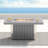Aluminum Propane Outdoor Fire Pit Table with Hidden Fuel Tank Storage & Lid-99468597