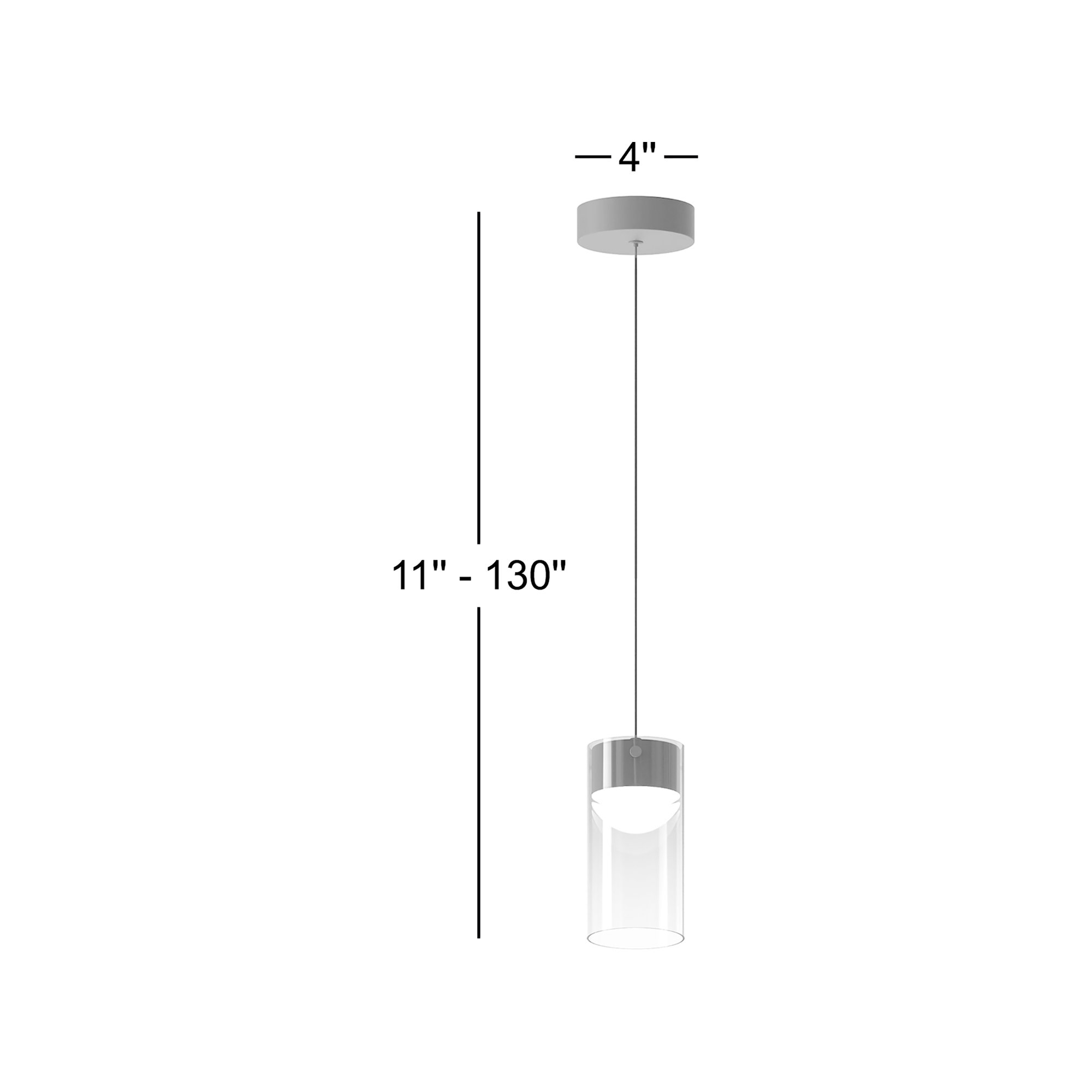 Delonda Single Light Glass Dimmable LED Pendant, Amber