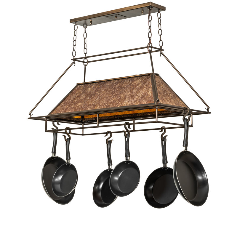 Mission Lighting Handcrafted Hanging Pot Rack