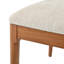 Chaise de salle à manger moderne, chaise de cuisine avec dossier en corde tissée et pieds en bois massif, chaises de salle à manger pour bar / restaurant et salle à manger, ensemble de 2, noyer