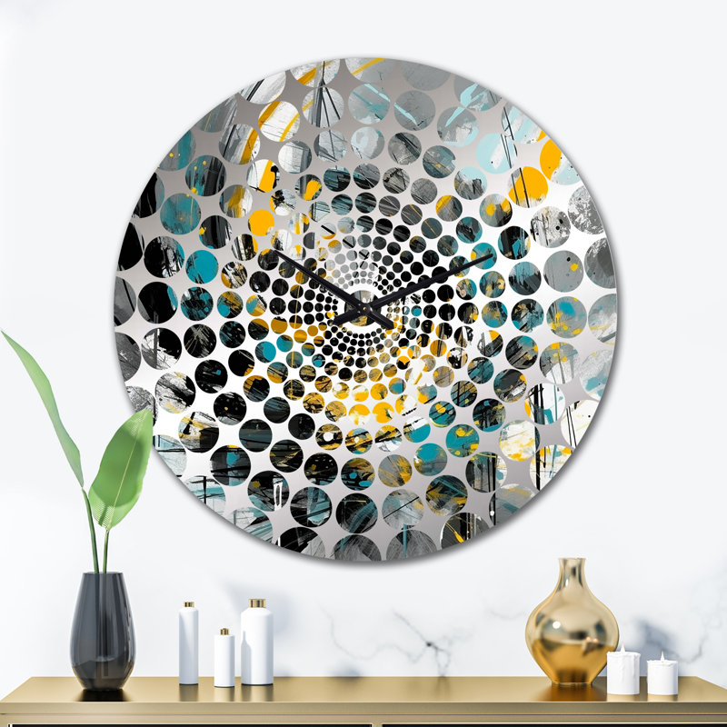 Lamora - Abstract Geometric Wall Clock, Extra Large