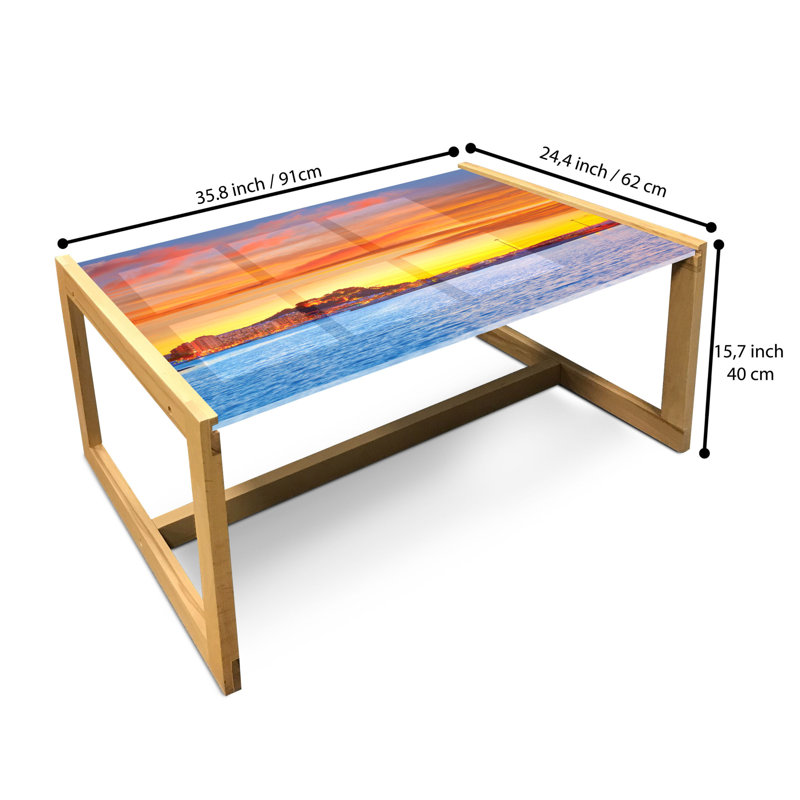 Ingetrud Sled Coffee Table, 90cm H x 62cm W x 40cm D