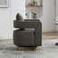 Fauteuil demi-tonneau pivotant avec dossier ouvert en polyuréthane gris-1470114099-1470114097