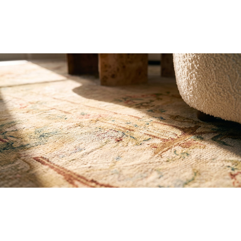 Antique Tapestry French Ivory 1750s Rug