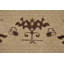 Tapis de couloir unique en laine noué à la main beige / brun 7 pi 11 po x 19 pi 1 po Niyema des années 1960