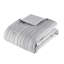Édredon 3 pièces gris / simple avec agrafe, coussin décoratif, taie décorative, gris, lavable et lavable à la machine-121325263