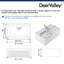 DeerValley 33" L x 20" W Farmhouse Workstation Style Kitchen Sink with Sink Grid, Cutting Board and Dish Rack