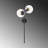 Modern Industrial Wall Lamp (2 Pieces) - Black Metal Body with Glass Cap, 12 x 1.2 inches Base Plate | 32 x 10.6 x 28.3 inches | E14 Socket (Max 40W) | Perfect for Scandinavian & Novelty Home Decor, IP20 Rated-716048051-716049877