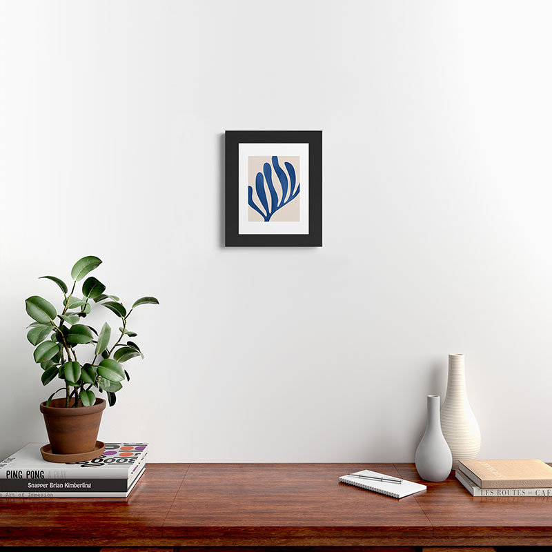 DreamPrintDesigns Matisse, reproduction d'art encadrée, Noir, H 14 po x l 11 po