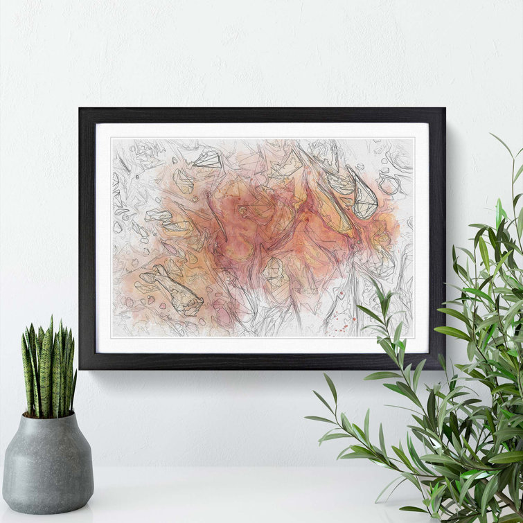 Whisper to Me in Abstract - Picture Frame Graphic Art Print