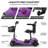 Four-Wheel Compact Electric Mobility Scooter, Folding Mobility Scooter For Seniors, Compact Mobility Vehicle, Equipped With A 250W Motor, Suitable For Adults Weighing No More Than 300 Lbs (Approximately 136 Kg), Glossy Purple-120348324