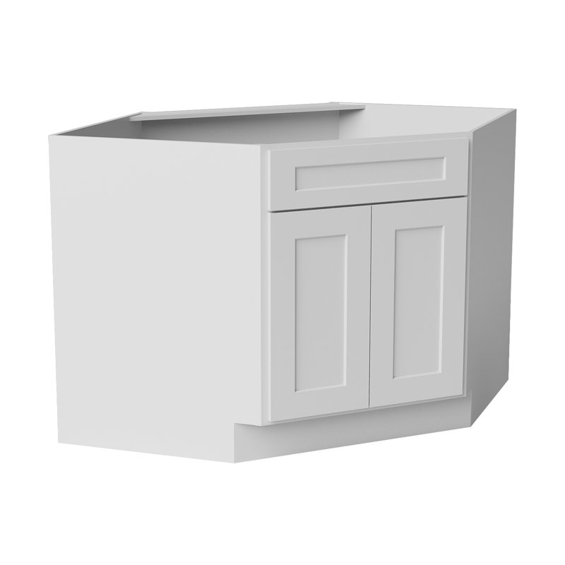 Armoire d'angle, Blanc