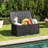 Storage Box with Lockable Design & Gas Strut Handle 2 Person Bench Garden Organizer-116546763