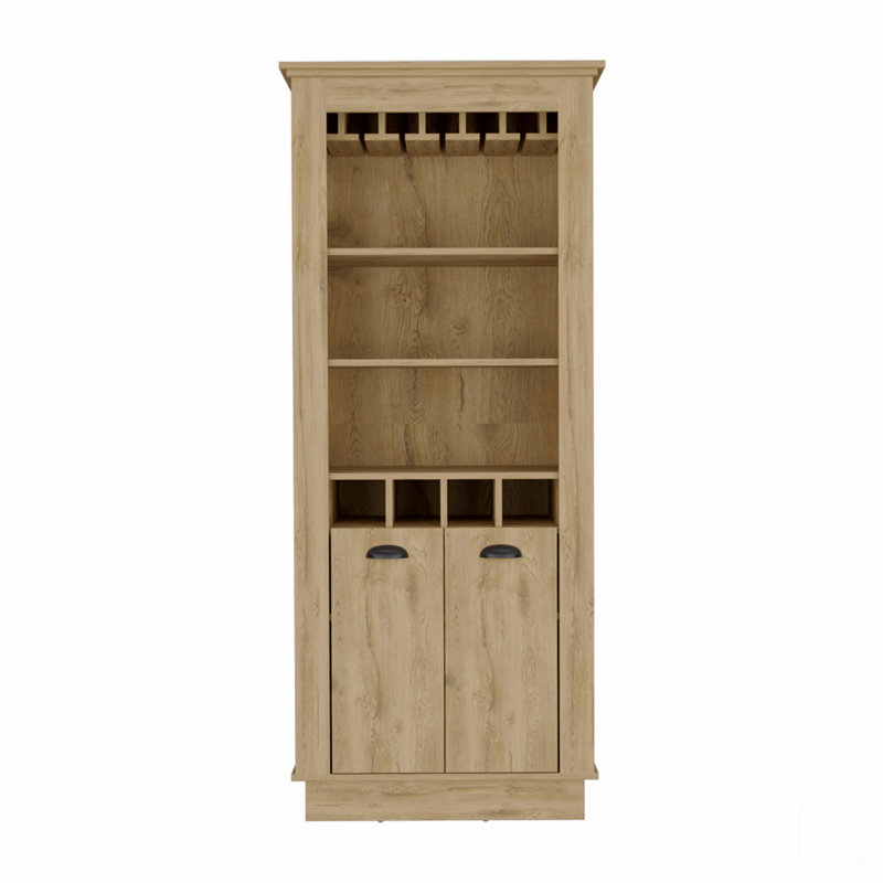 Bar, H 177,1 po x l 74,7 po x P 48,5 po, Brun