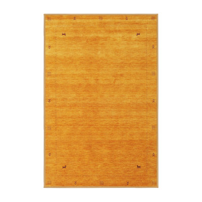 Tapis abstrait orange