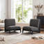 Chaise d'appoint Living Moda noire avec structure en bois massif, ensemble de 2-1626517021