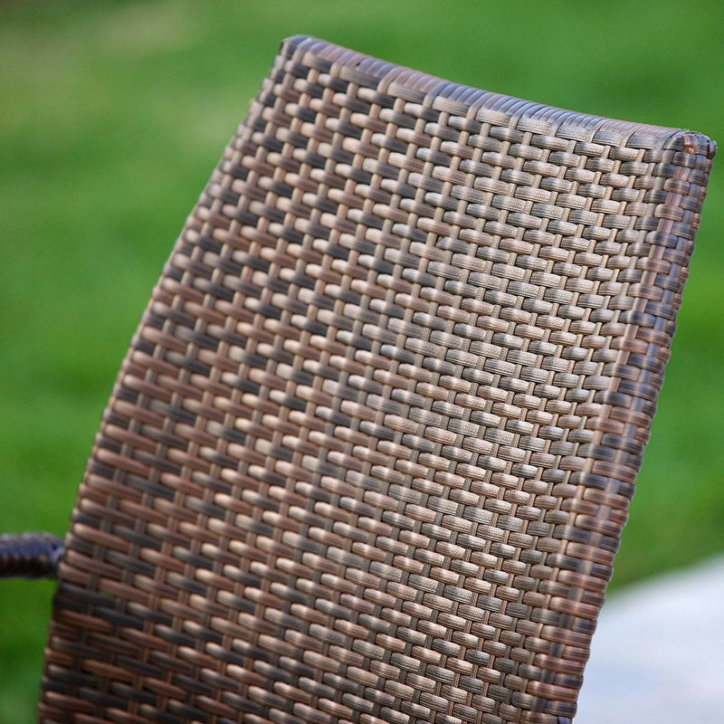 Ensemble de 2 chaises d'extérieur en osier