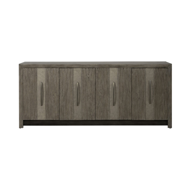  Armoire d'appoint 4 portes avec tablettes réglables Emry