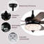 Ventilateur de plafond à 5 pales Anuva avec télécommande et ensemble d'éclairage inclus-1245448039