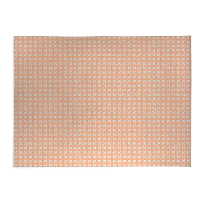 Tapis de cuisine Cross Cross, Rectangle 4pi x 6 pi, Pêche