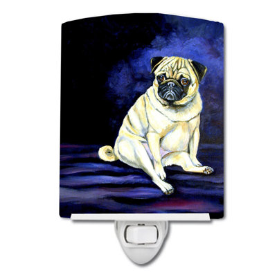 Fawn Pug Penny for Your Thoughts Ceramic Night Light