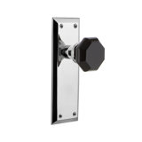 New York Plate with Waldorf Black Door Knob