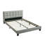 Mobilier de chambre à coucher contemporain pour lit tête de lit capitonné en polyfibre 1pc-1437644093