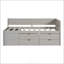 Lit de jour simple avec tiroirs et tablettes spacieux, pour le rangement et la vie moderne-27476513-27476515
