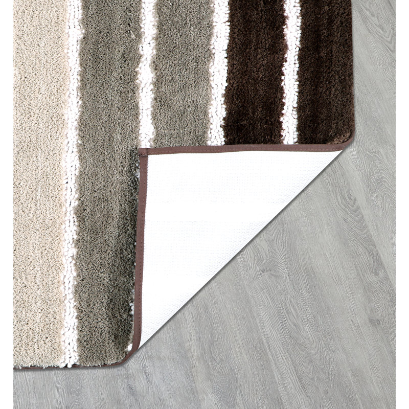 Ombre Stripe Bathrug, 32'' L x 20'' W, Beige