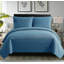 Polyester Solid Colour Bedspread with Pillow Shams-105763077-105763073