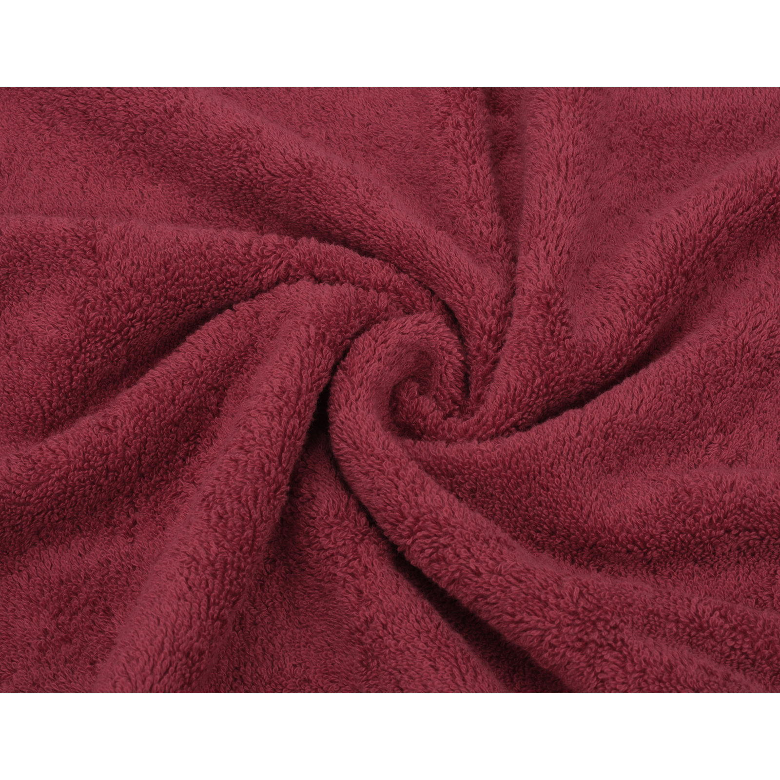 100% Cotton Premium Turkish Bath Towel Set, 6 Piece Super Soft and Absorbent Darcelle Collection, Burgundy Red
