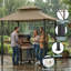 Pavillon de jardin robuste pour barbecue extérieur-125906128