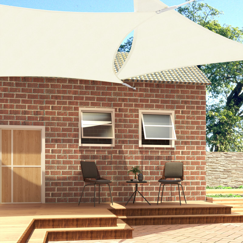 Abonza-Torres 0.3m x 0.3m Triangular Shade Sail, Cream