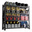 Étagère de garage réglable en métal robuste, l 79 po x H 75 po, support de rangement industriel à 4 niveaux, noir