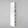 M Series Recessed Framed 1 Door Medicine Cabinet with 7 Adjustable Shelves and LED Lighting