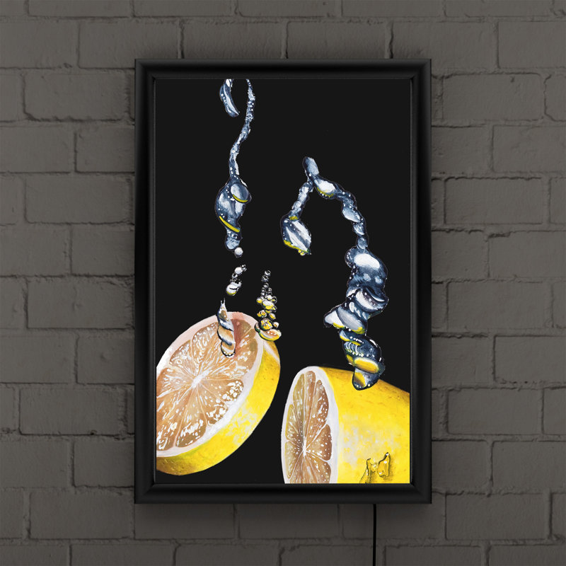 « Lemon Splash » par RODERIC Stevens, reproduction de photo sur toile encadrée