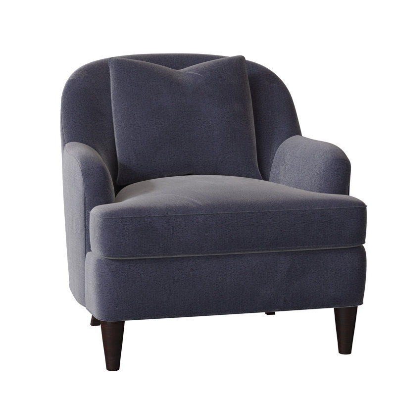 Fauteuil Rockford, Indigo Hannah, Noyer noir