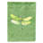 Drapeau de jardin à 2 côtés libellule on avacado