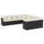Coussin beige, structure noire est en rupture de stock