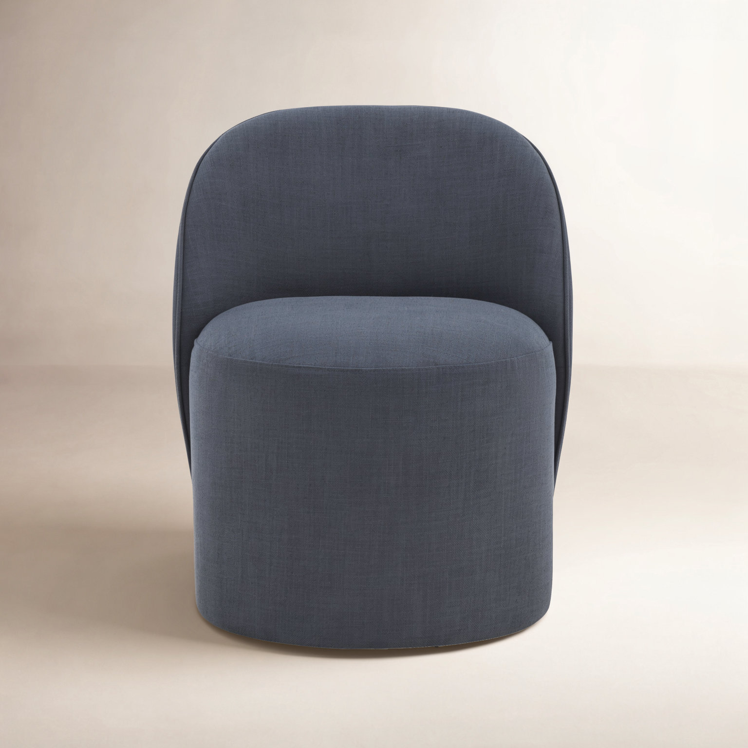 Lola Pine Dining Chair, Blue
