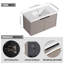 Meuble-lavabo mural 36 po avec lavabo en résine et portes à fermeture en douceur, kaki-129504504-129504502