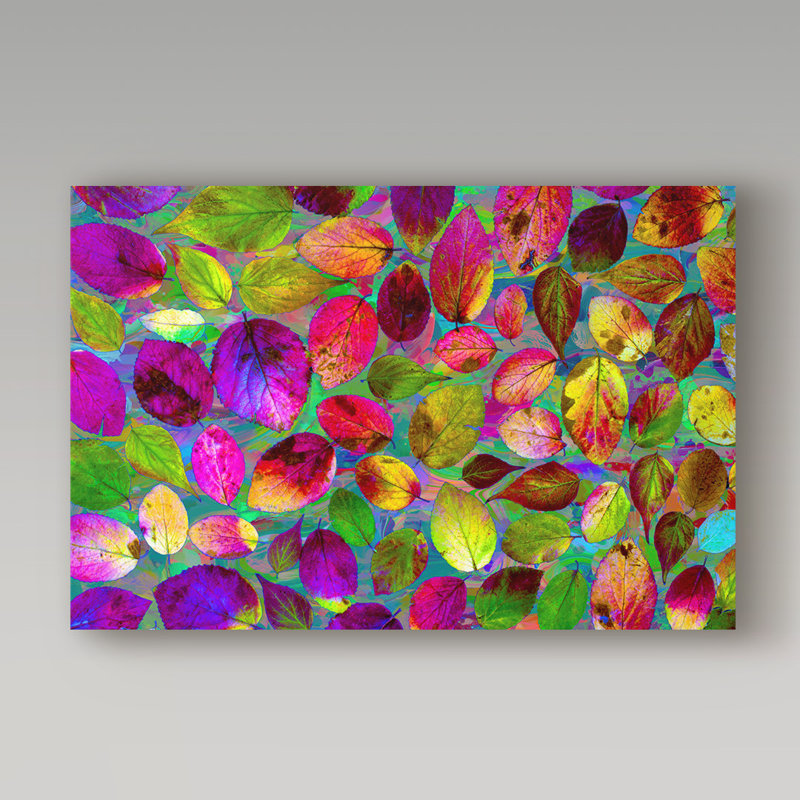 « color explosion 17 », reproduction de peinture à l’huile sur toile tendue, H 22 po x l 32 po