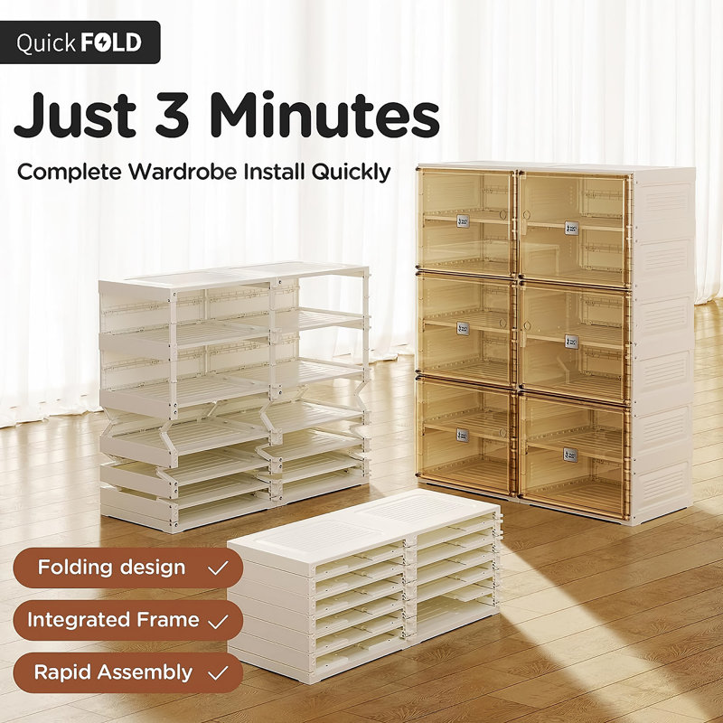24 Pair Stackable Shoe Storage Box