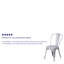 Commercial GradeMetal Indoor-Outdoor Stackable Chair-256719317