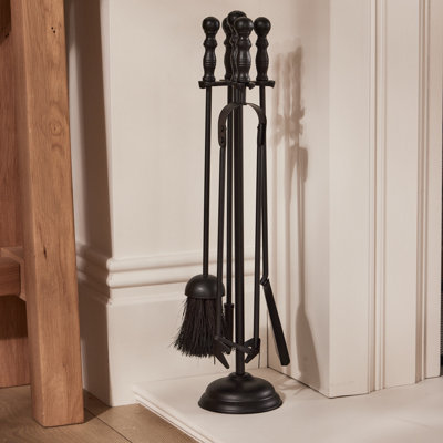 Alcivar Iron Fireplace Tool Set