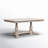 Aberdale 66" Trestle Dining Table with Marble Top
