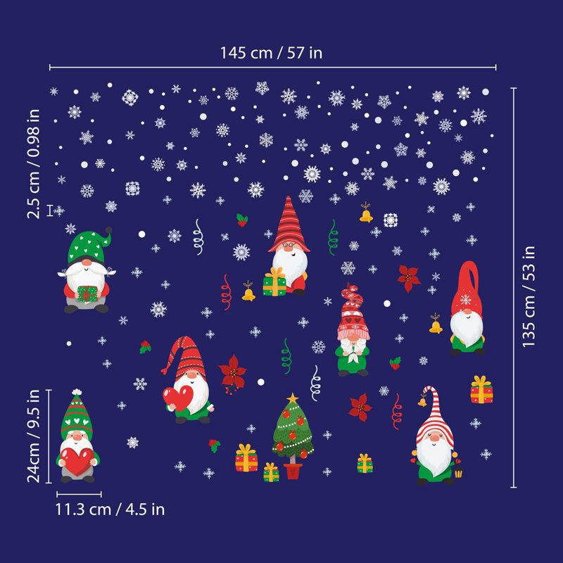 Snowflakes Christmas Wall Sticker