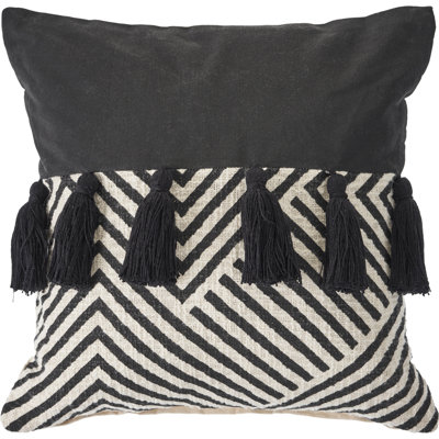 Housse de coussin en coton Tassels